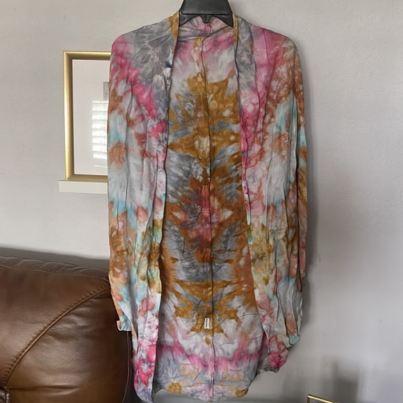 COPY - 🆕 Rayon Cocoon Wrap Shawl Ice Dye Tie Dye - Picture 3 of 8